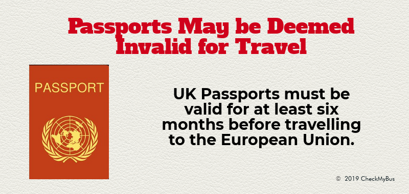 Passports May Not Be Deemed Valid for Travel